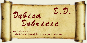 Dabiša Dobričić vizit kartica